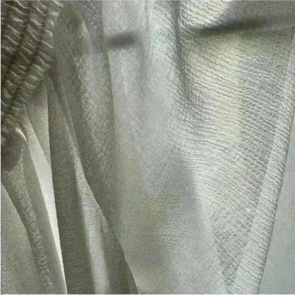 Ramy Brook Off The Shoulder Long Sleeve Sheer White Top Size M/L - Picture 11 of 13